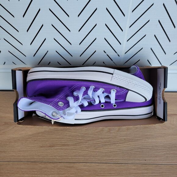 Converse Chuck Taylor All Star High Women’s 7.5 Electric Purple Sneakers 134833F - Picture 9 of 12